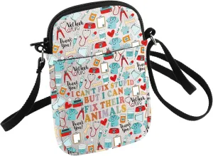 HOLLP Veterinarian Gift But I Can Fix Their Animals Crossbody Bag Veterinary Medicine Graduation Gift