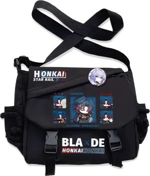 Honkai Star Rail Handbag Blade Crossbody Bag Single Shoulder Bag Adult Anime 3D Print Backpack Black Bag