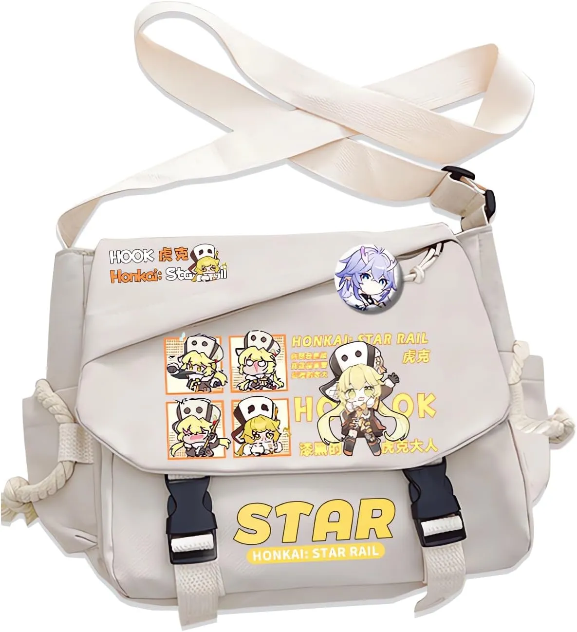 Honkai Star Rail Handbag Kafka Crossbody Bag Single Shoulder Bag Adult Anime 3D Print Backpack White Bag