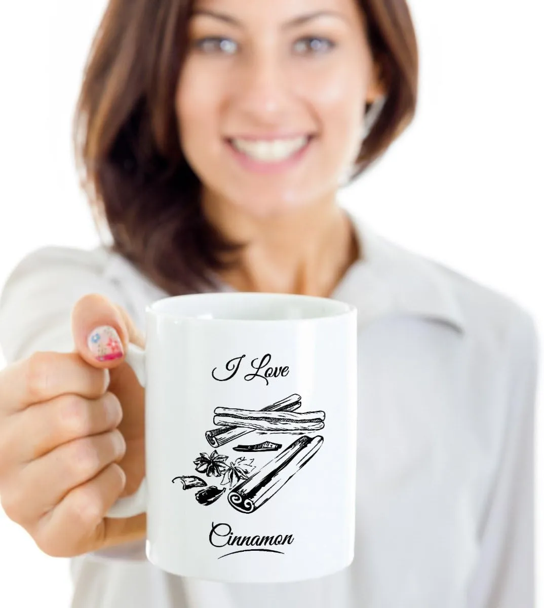 I Love Cinnamon Spice Sticks Home Cooking Essentials Coffee & Tea Mug Stuff For A Cook & Women Cooks (15oz)