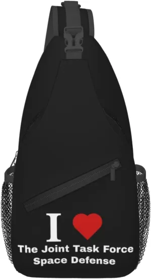 I love The Joint Task Force Space Defense Crossbody Bags For Women Men Chest Backpack Gym Shoulder Bag Travel Outdoor Sports Casual Crossbody Bags