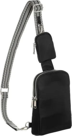 INICAT Nylon Small Crossbody Bags for Women 1L Sling Bag for Men Shoulder Bag Fanny Pack Travel Essentials