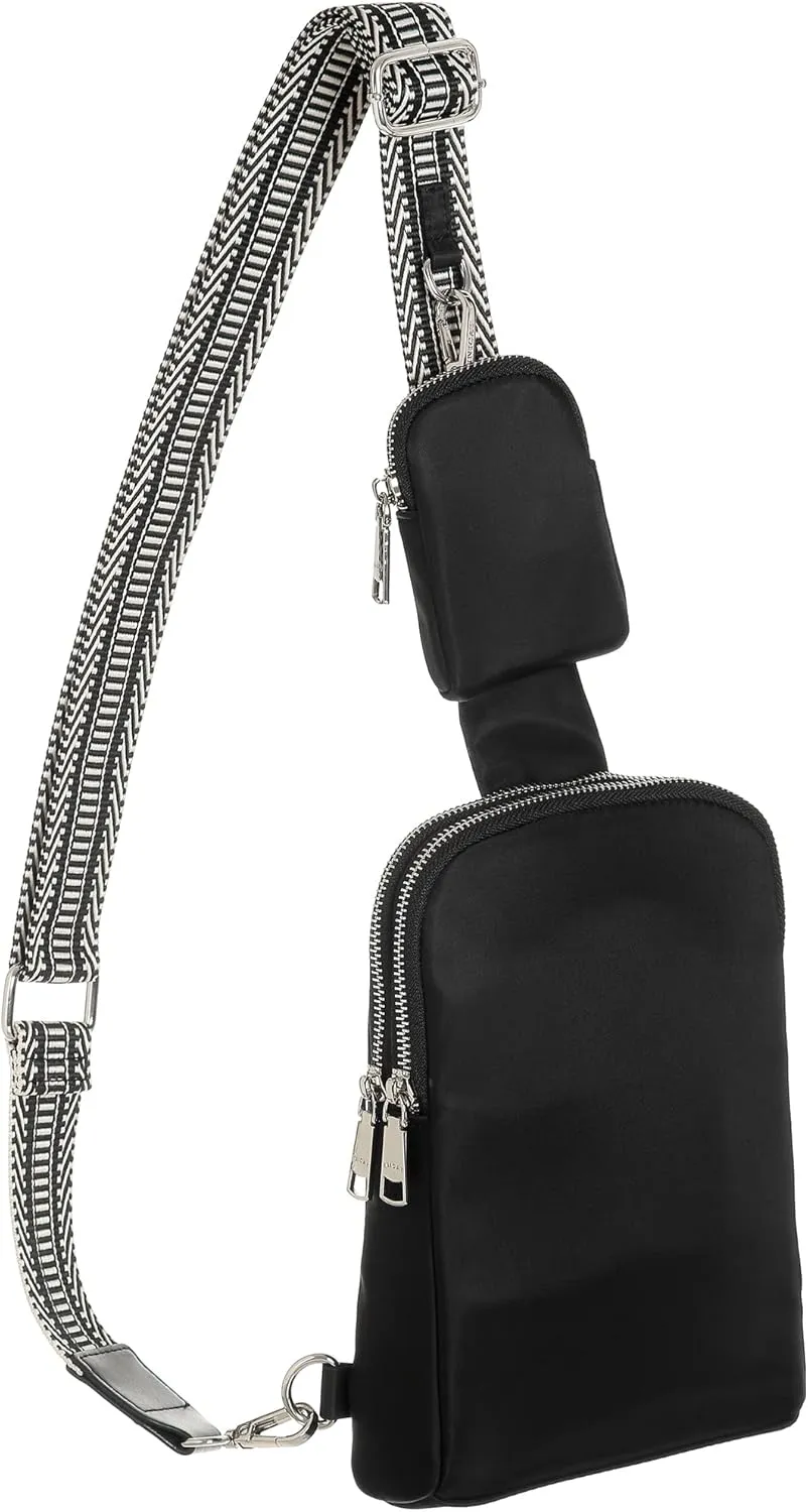 INICAT Nylon Small Crossbody Bags for Women 1L Sling Bag for Men Shoulder Bag Fanny Pack Travel Essentials