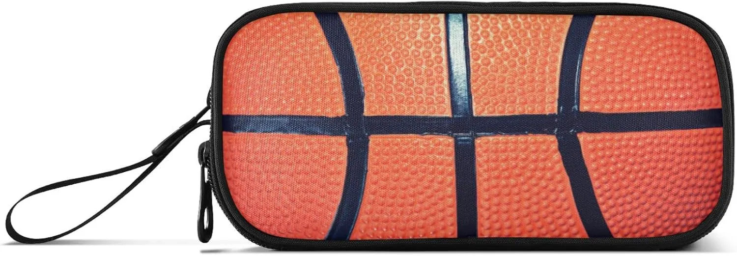J JOYSAY Basketball Pencil Case Large Big Capacity Pencil Bag for Girls Boys Pencil Box Storage Pouch Holder for School Office Student