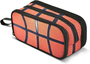 J JOYSAY Basketball Pencil Case Large Big Capacity Pencil Bag for Girls Boys Pencil Box Storage Pouch Holder for School Office Student
