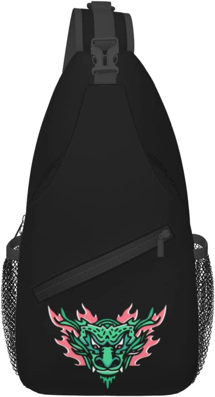 Japanese Fire Faucet Crossbody Bags For Women Men Chest Backpack Gym Shoulder Bag Travel Outdoor Sports Casual Crossbody Bags