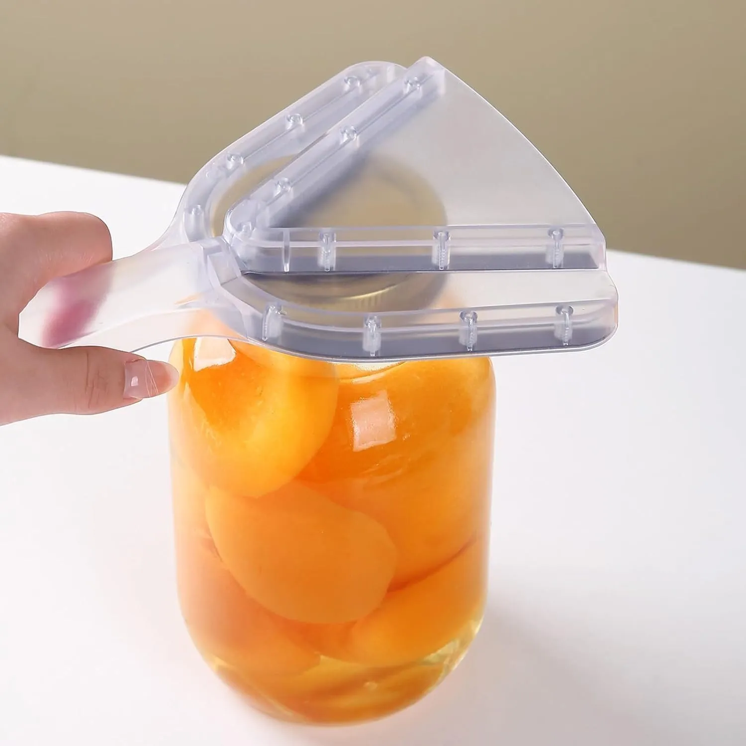 Jar Opener with Comfort Grip Handle for Arthritis, Weak Hands and Seniors, 5 PCS Snack Bag Clips (Transparent)
