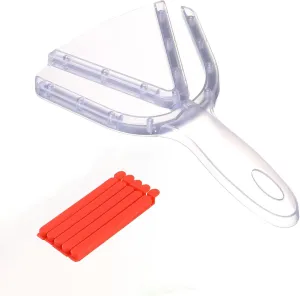 Jar Opener with Comfort Grip Handle for Arthritis, Weak Hands and Seniors, 5 PCS Snack Bag Clips (Transparent)