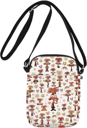 JNIAP Anxiety Emotions Crossbody Bag Anxiety Emotions Gift Anxiety Lover Gift Anxiety Cartoon Shoulder Bag