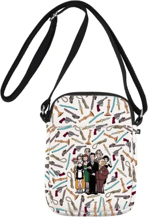 JNIAP Mystery Movie Crossbody Bag Mystery Movie Gifts Weapon Gift White & Peacock & Scarlet & Green & Mustard Shoulder Bag