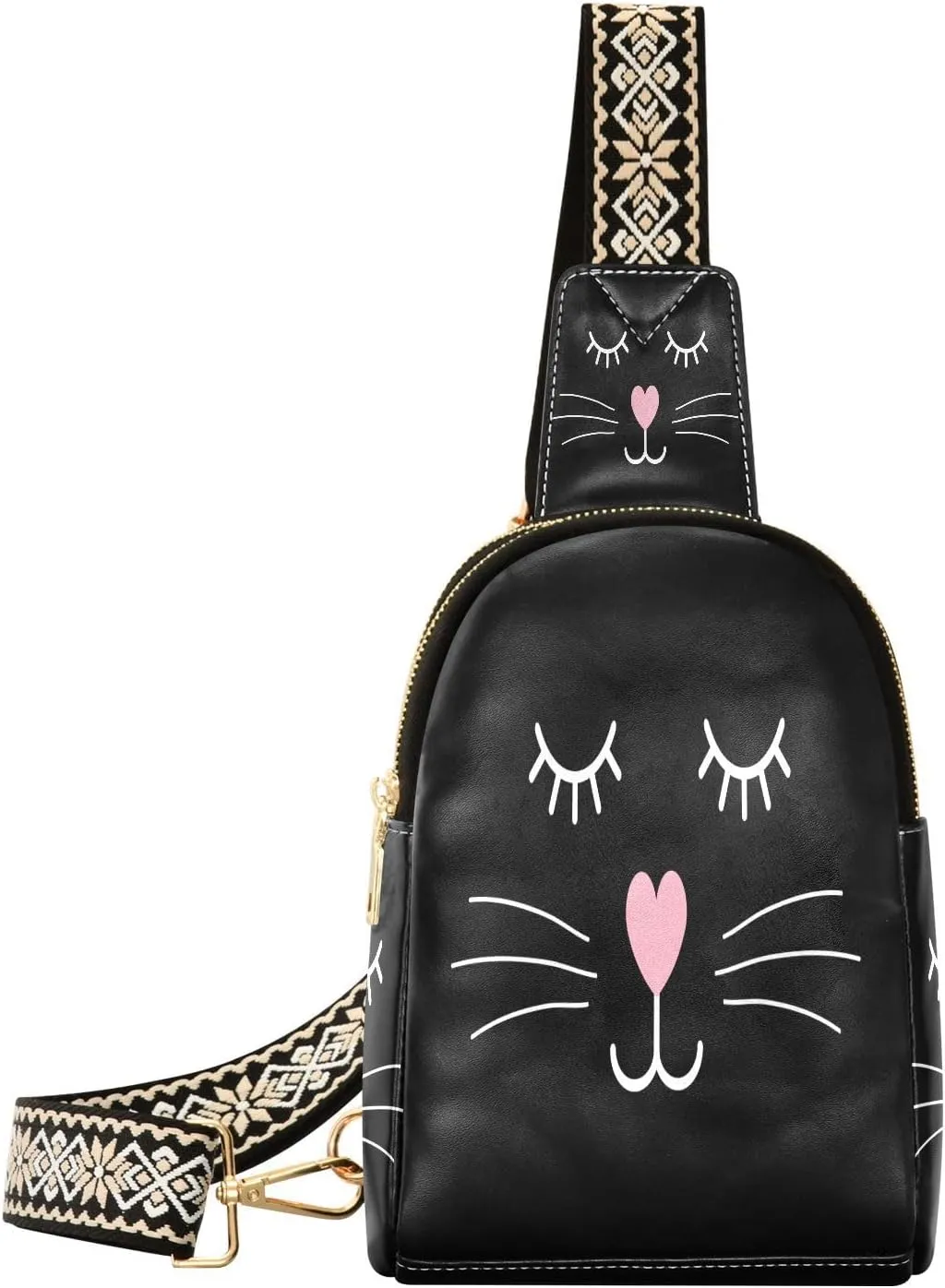 JSTEL Leather Crossbody Sling Bags for Women,Leather Crossbody Purses Leather Crossbody Bag Sling Purse
