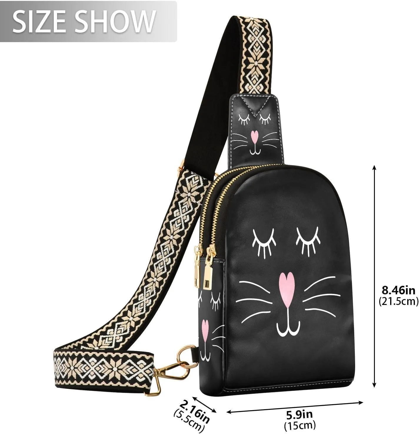 JSTEL Leather Crossbody Sling Bags for Women,Leather Crossbody Purses Leather Crossbody Bag Sling Purse