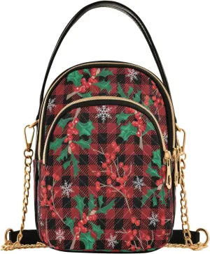 JSTEL Small Crossbody Bag for Women with Compartments,Long Strap Crossbody Purse Polyester Phone Purse Wallet