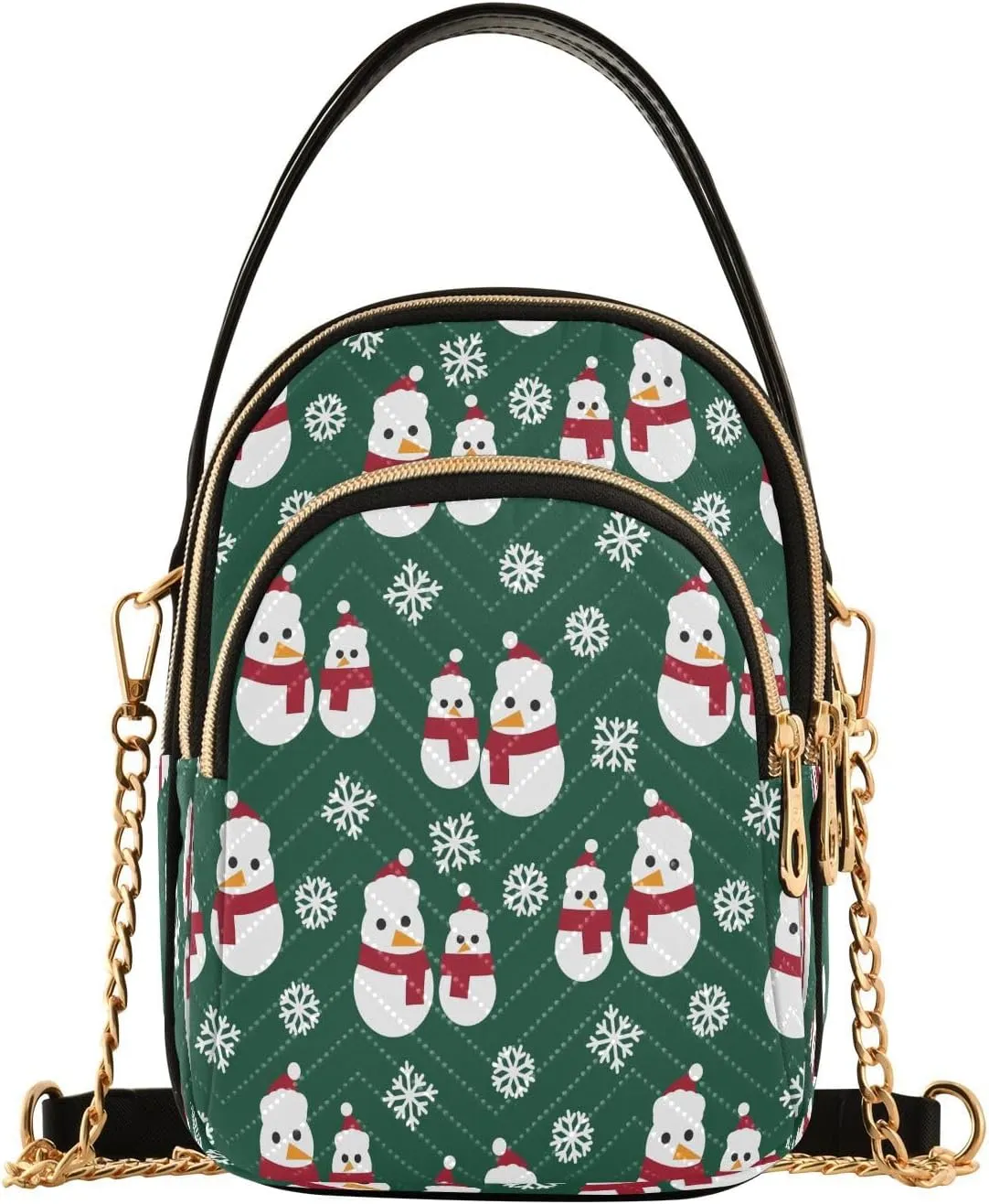 JSTEL Small Crossbody Bag for Women with Compartments,Long Strap Crossbody Purse Polyester Phone Purse Wallet
