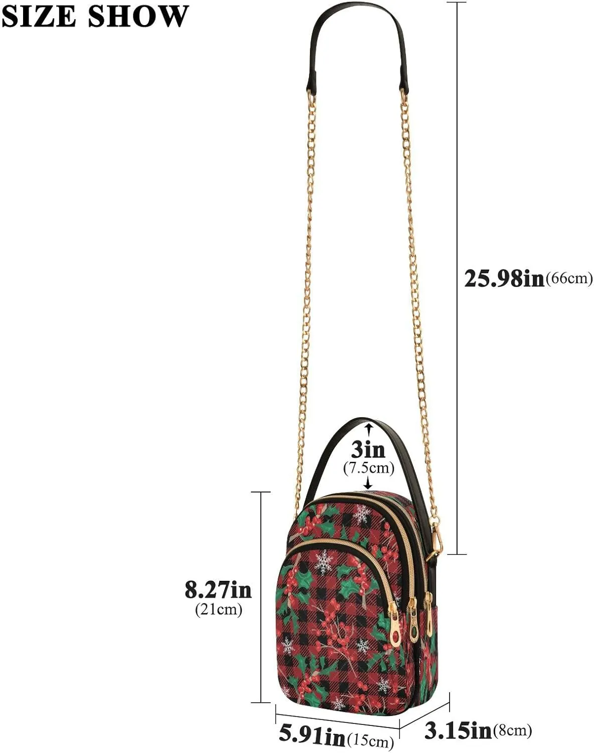 JSTEL Small Crossbody Bag for Women with Compartments,Long Strap Crossbody Purse Polyester Phone Purse Wallet