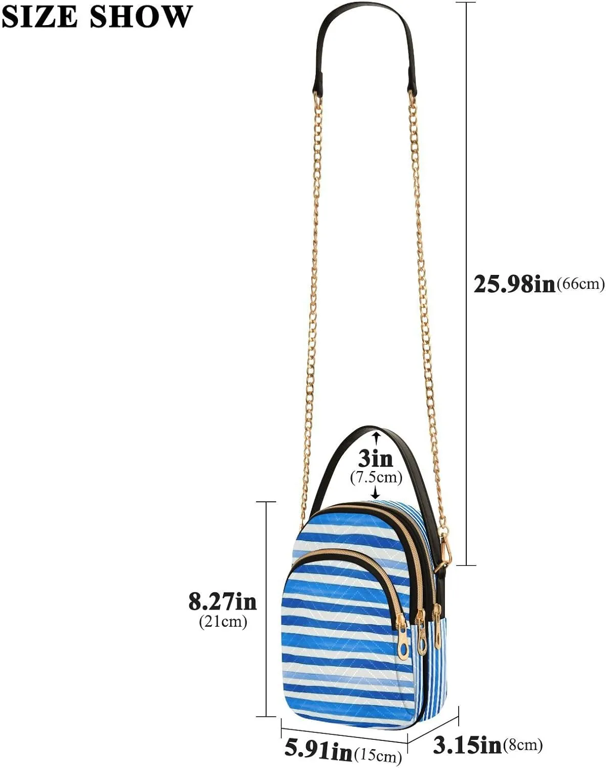 JSTEL Small Crossbody Bag for Women with Compartments,Long Strap Crossbody Purse Polyester Phone Purse Wallet