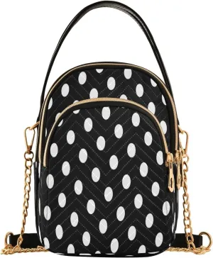 JSTEL Small Crossbody Bag for Women with Compartments,Long Strap Crossbody Purse Polyester Phone Purse Wallet