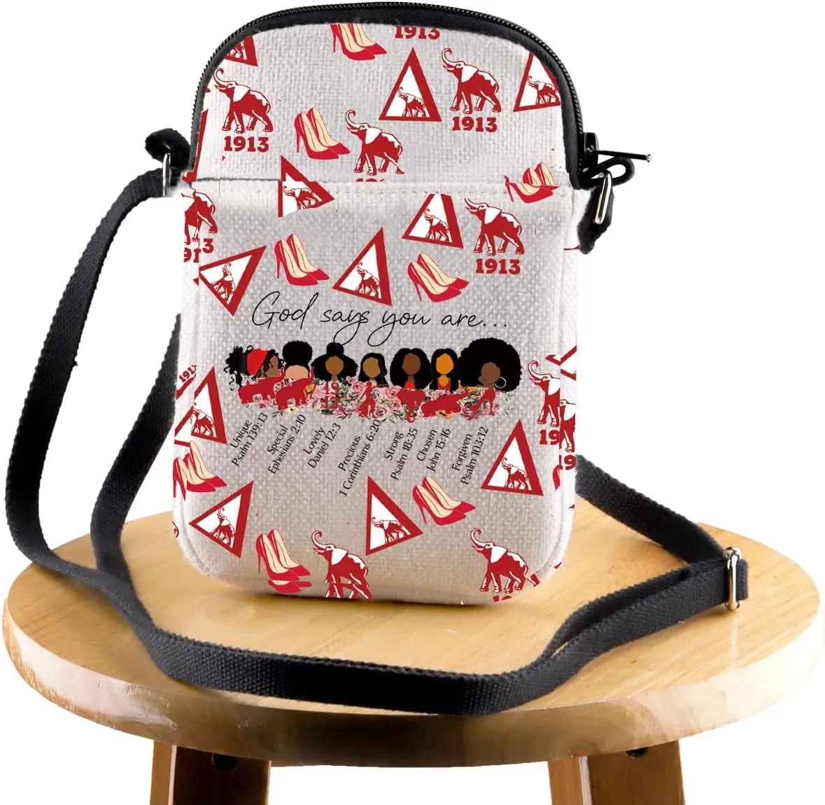 JYTAPP Fellowship Crossbody Bag Gift God Says You Are A Unique Crossbody Bag Sisterhood Gift Sorority Merchandise