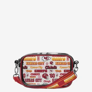 Kansas City Chiefs Repeat Retro Print Clear Crossbody Bag