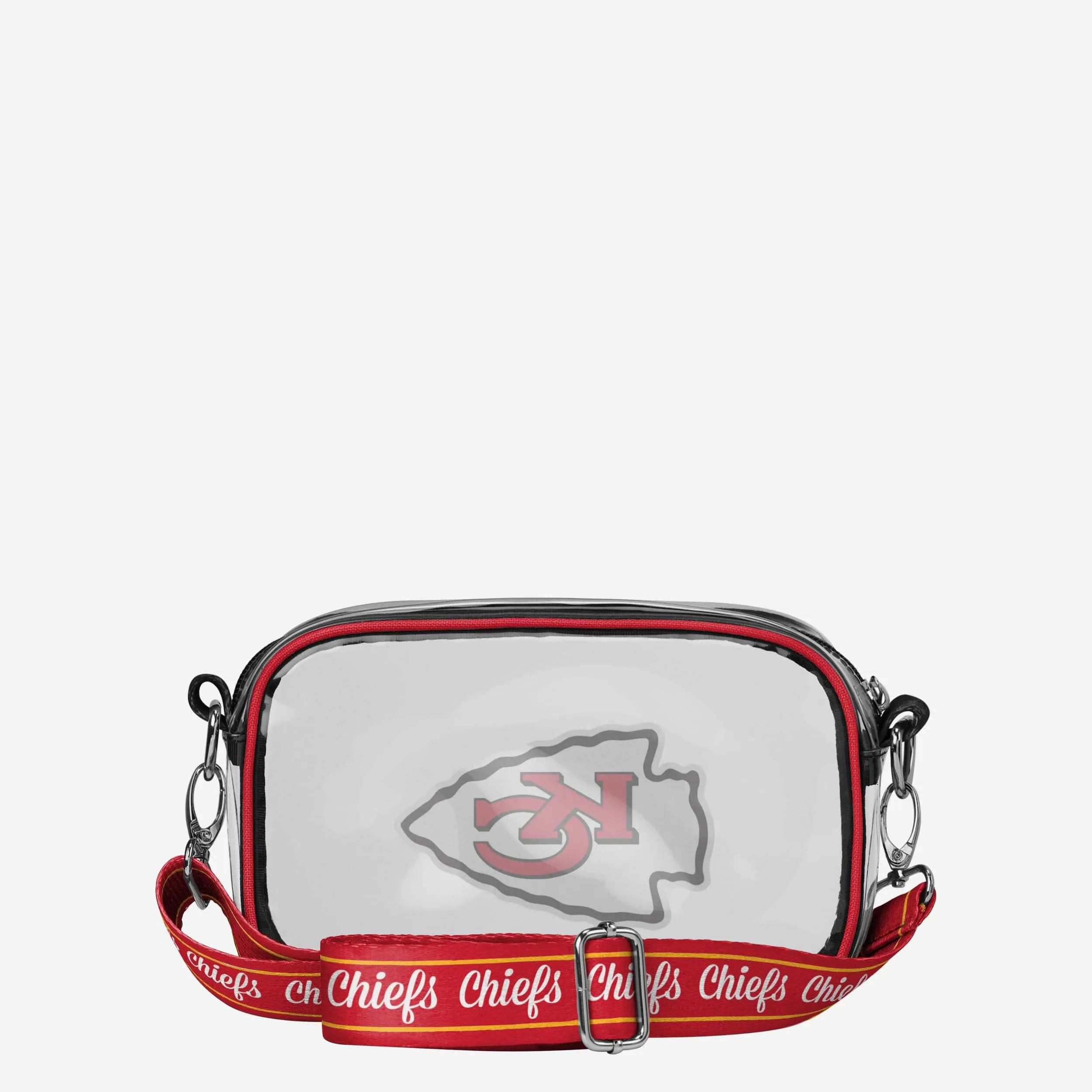 Kansas City Chiefs Team Stripe Clear Crossbody Bag