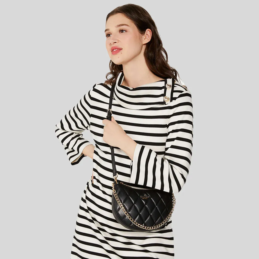 KATE SPADE Carey Zip Top Crossbody Bag Black RS-KG421