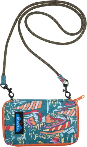 KAVU Go Time Bi-Fold Crossbody Wallet with Rope Strap