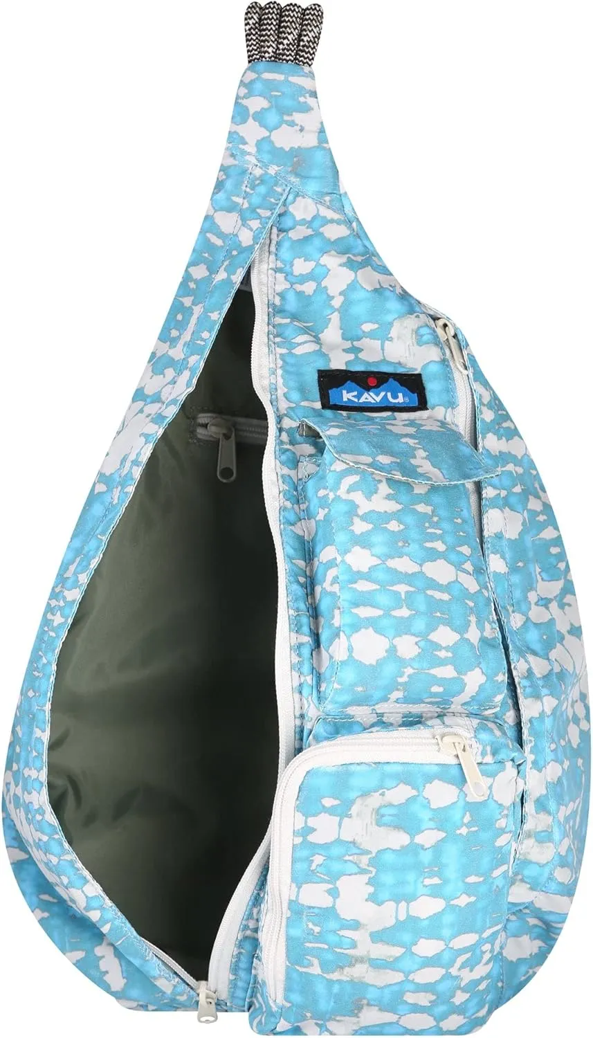 KAVU Rope Sack Sling Crossbody Backpack - Ripple Tie Dye