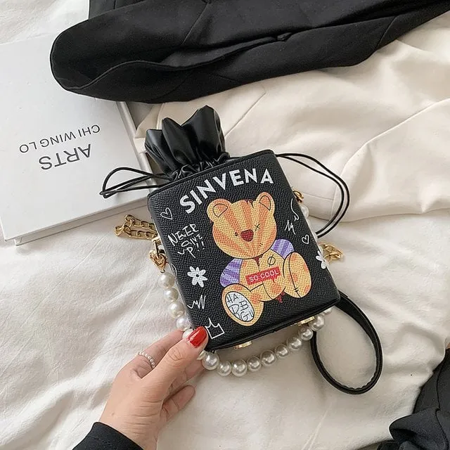 Kawaii Bear Theme Crossbody Bag
