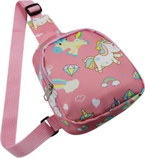 Kids Toddler Cute Cartoon Animal Sling Bag Small Crossbody Shoulder Bag Chest Bag for Boys Girls Sport Travelling Hiking