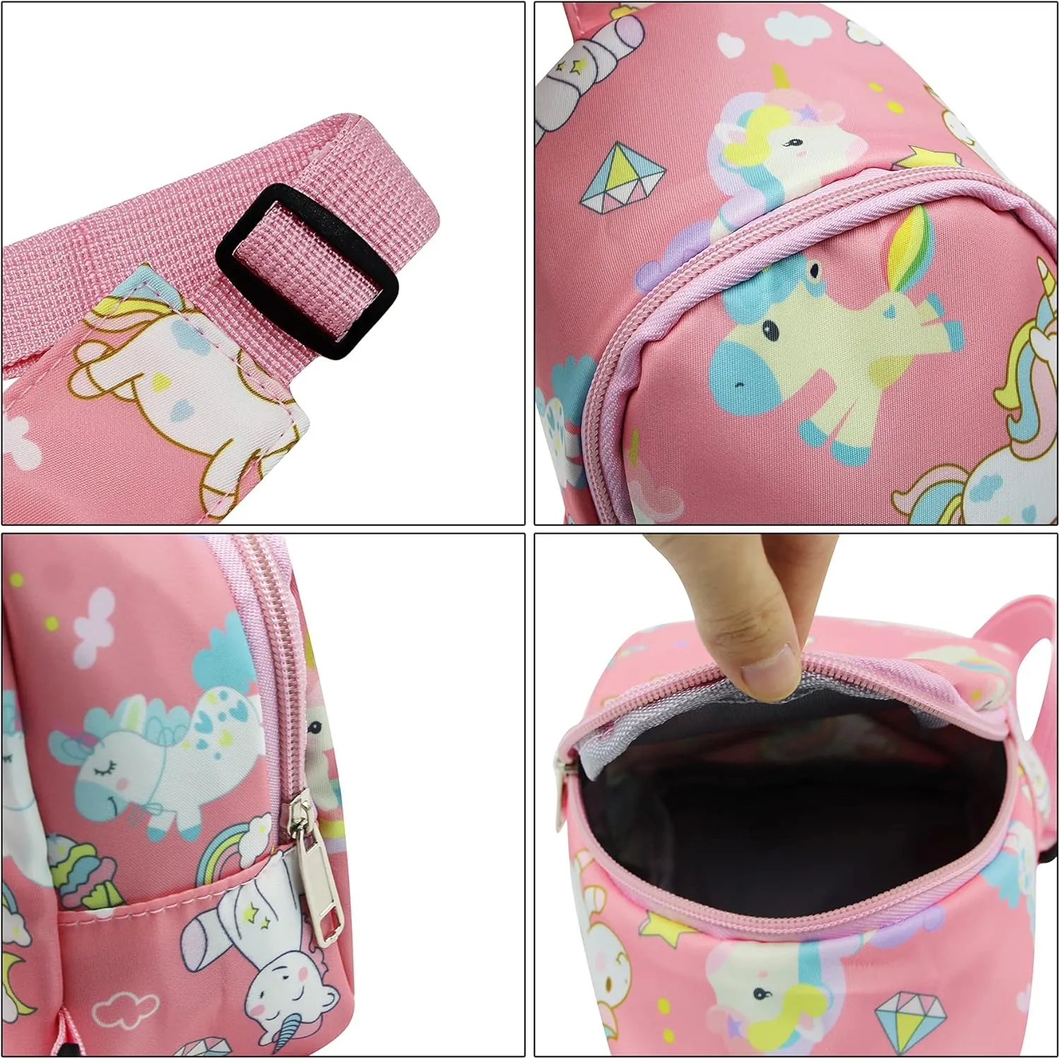Kids Toddler Cute Cartoon Animal Sling Bag Small Crossbody Shoulder Bag Chest Bag for Boys Girls Sport Travelling Hiking