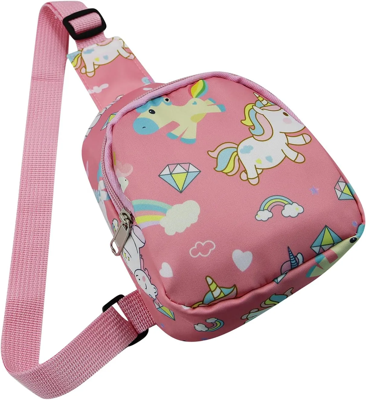 Kids Toddler Cute Cartoon Animal Sling Bag Small Crossbody Shoulder Bag Chest Bag for Boys Girls Sport Travelling Hiking