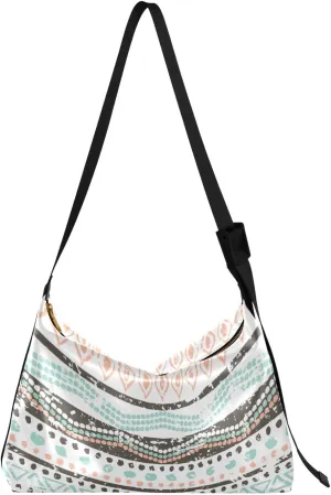 Kigai Modern Geometric Pattern Crossbody Bag Hobo Handbag Purse Fashion PU Leather Shoulder Bags for Women