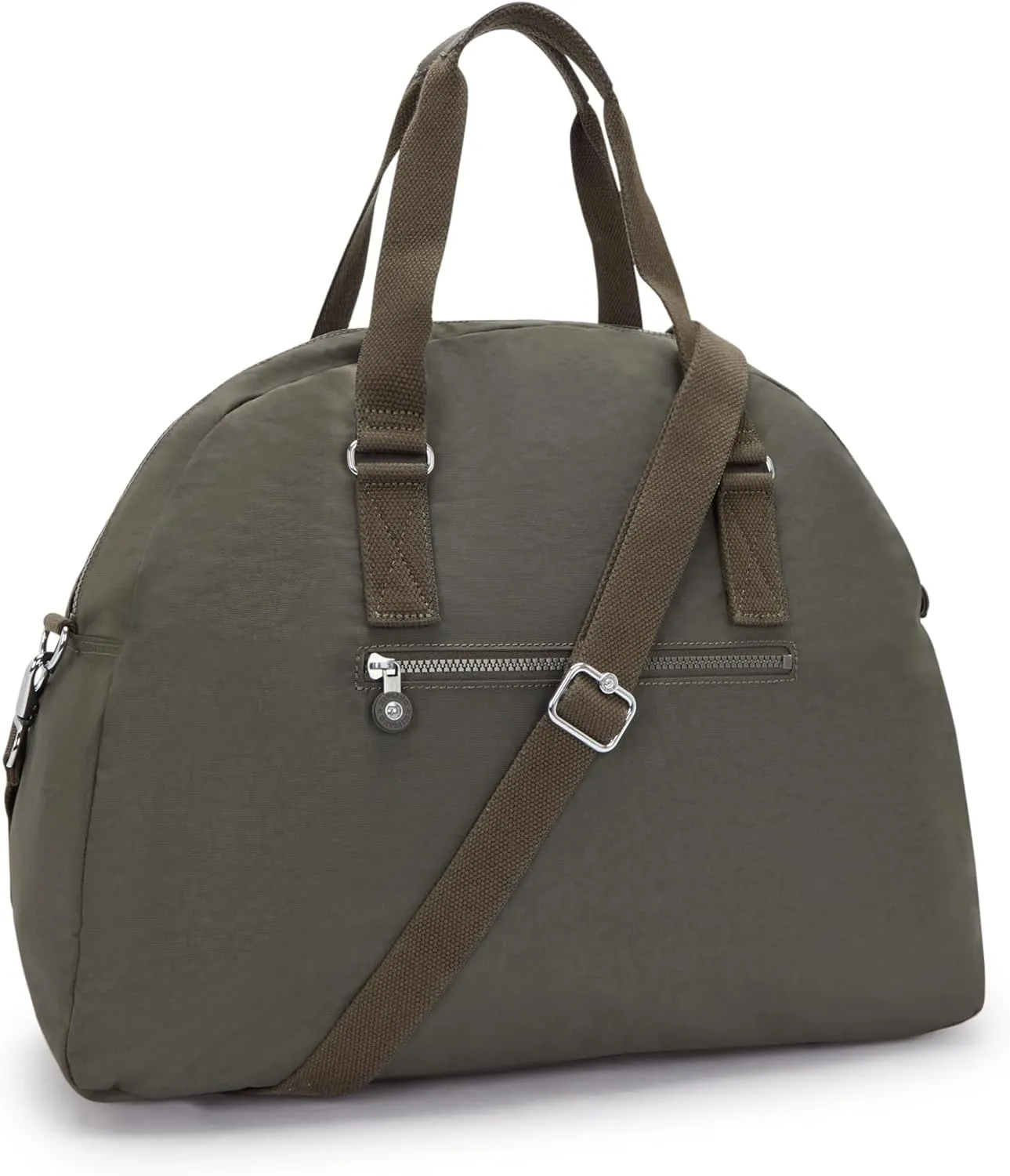 Kipling Women's Eugina Satchel, Handmade, Removable Shoulder Strap, Outer Pockets, Nylon Duffle Bag
