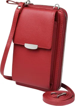 KUKOO Small Crossbody Bag Cell Phone Purse Wallet with Credit Card Slots for Women