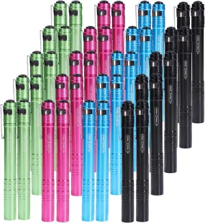 KunHe 40 Pack Small Mini Single Mode Led Powerful Flashlights 2*AAA Battery 1 Mode Flashlight Pen Light Penlight Pocket Tiny Compact EDC High Lumens Bright Flashlights