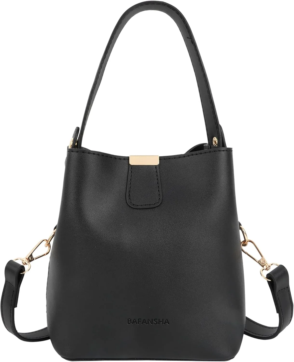 LABANCA Women Retro Alligator Bucket Bags Crocodile Pattern Designer Shoulder Bag Ladies PU Purse Crossbody Wallet Bag