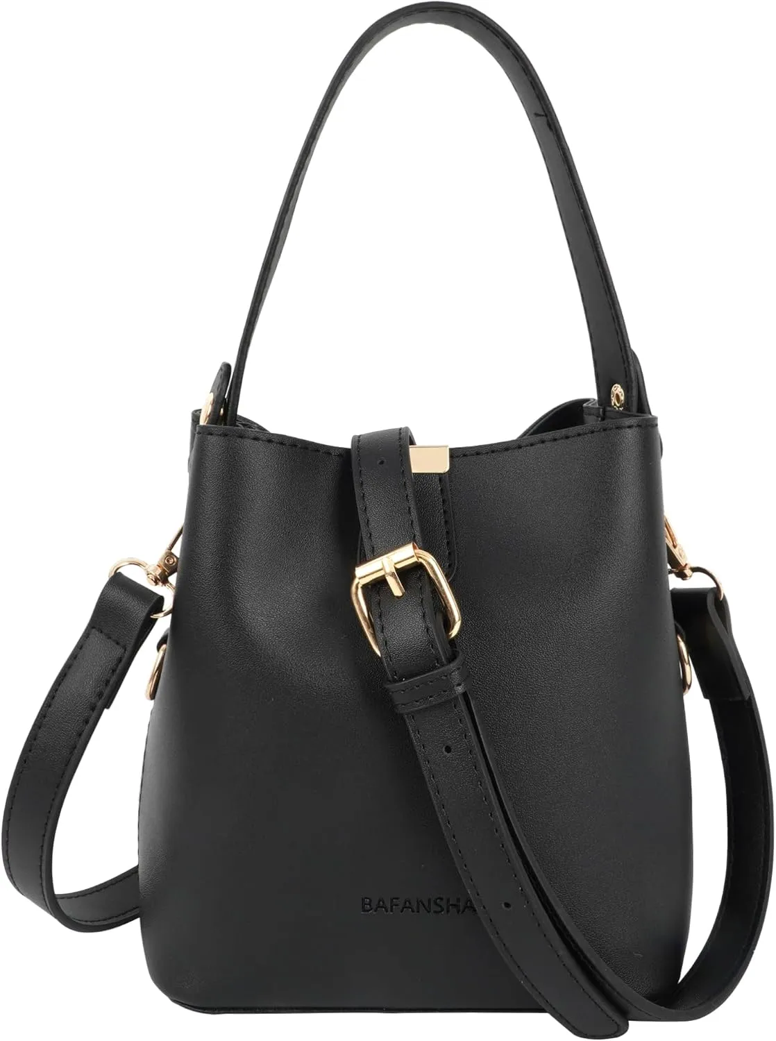 LABANCA Women Retro Alligator Bucket Bags Crocodile Pattern Designer Shoulder Bag Ladies PU Purse Crossbody Wallet Bag