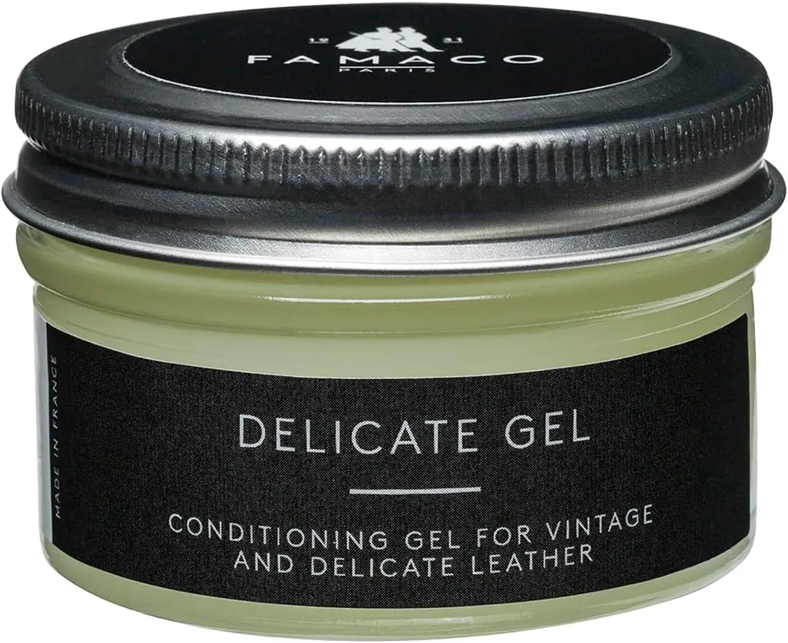 Lambskin Leather Conditioner ? Pearlised Delicate Leather Condition Regenerate Nourish Protect Boots, Shoes, Wallets, Purse, Bags, Clothing, Gloves by Famaco Made in France, Neutral, 1.7 fl oz