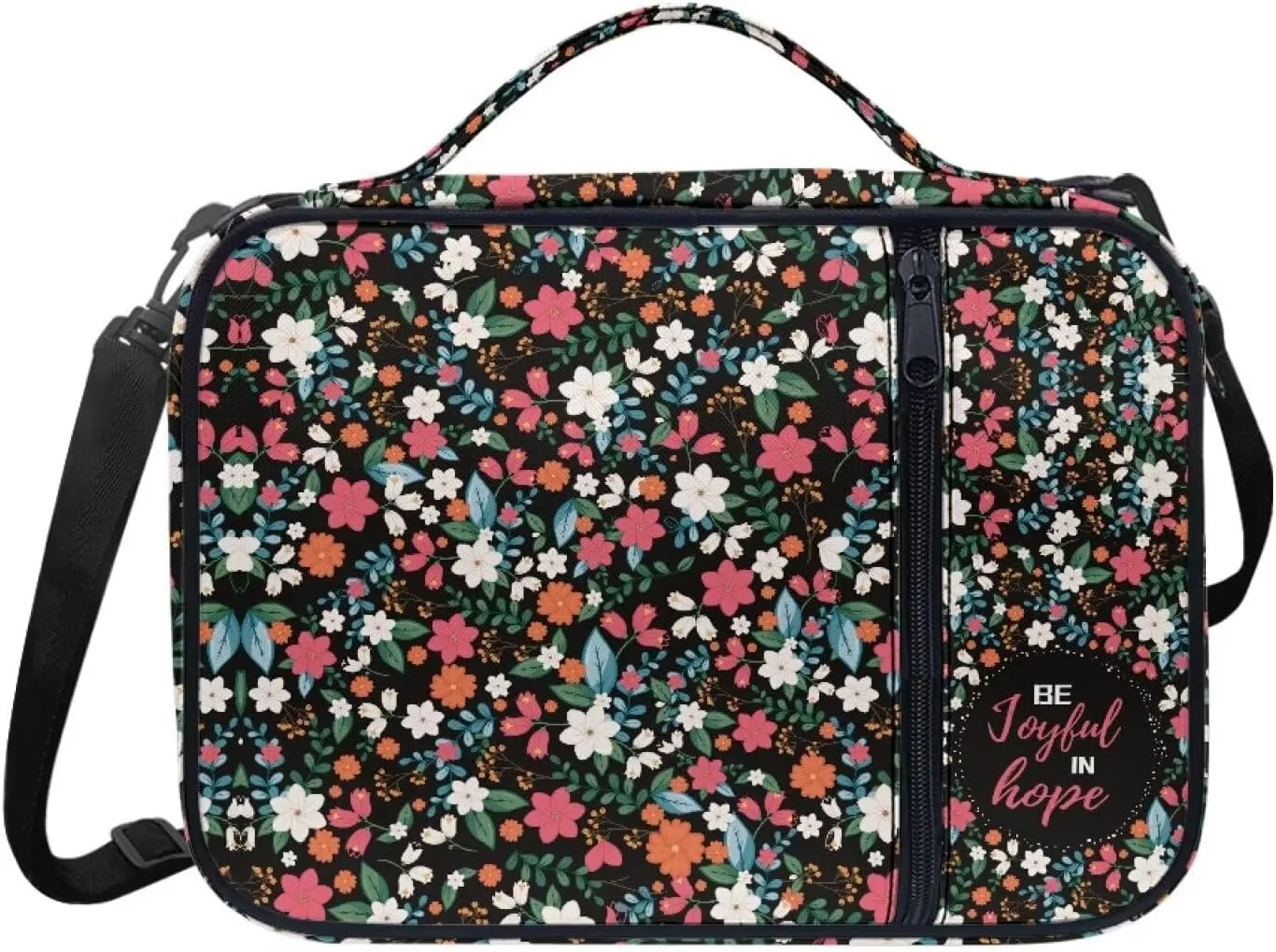 Large Bible Bag Bible Case for Women Bible Cover Case Bible Covers with Shoulder Strap Church Bag Christian Print