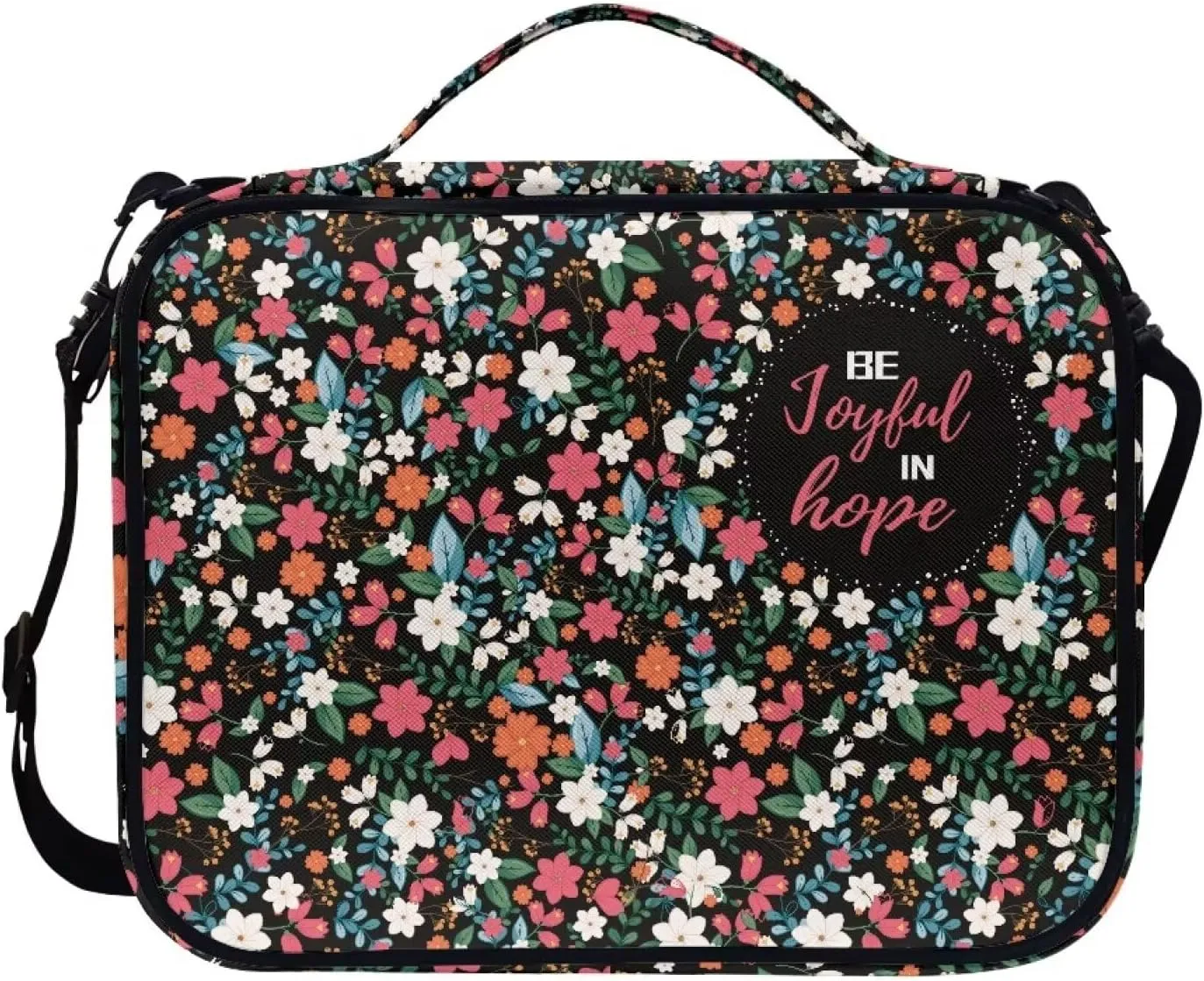 Large Bible Bag Bible Case for Women Bible Cover Case Bible Covers with Shoulder Strap Church Bag Christian Print