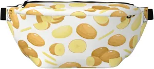 Large Fanny Packs for Women Men Cross Body - cartoon Potato Pattern Travel Crossbody Bags for Women Trendy, Belt Bag for Women Men Crossbody, Waist Bag for Women With Adjustable Strap