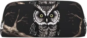 Late Night Owl Makeup Bag for Women Men Travel Toiletry Bag Aesthetic Purse Pouch Large Pencil Case