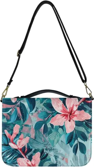 Leather Bible Cover Bags for Womens Fashion Crossbody Prayer Purse with Shoulder Strap