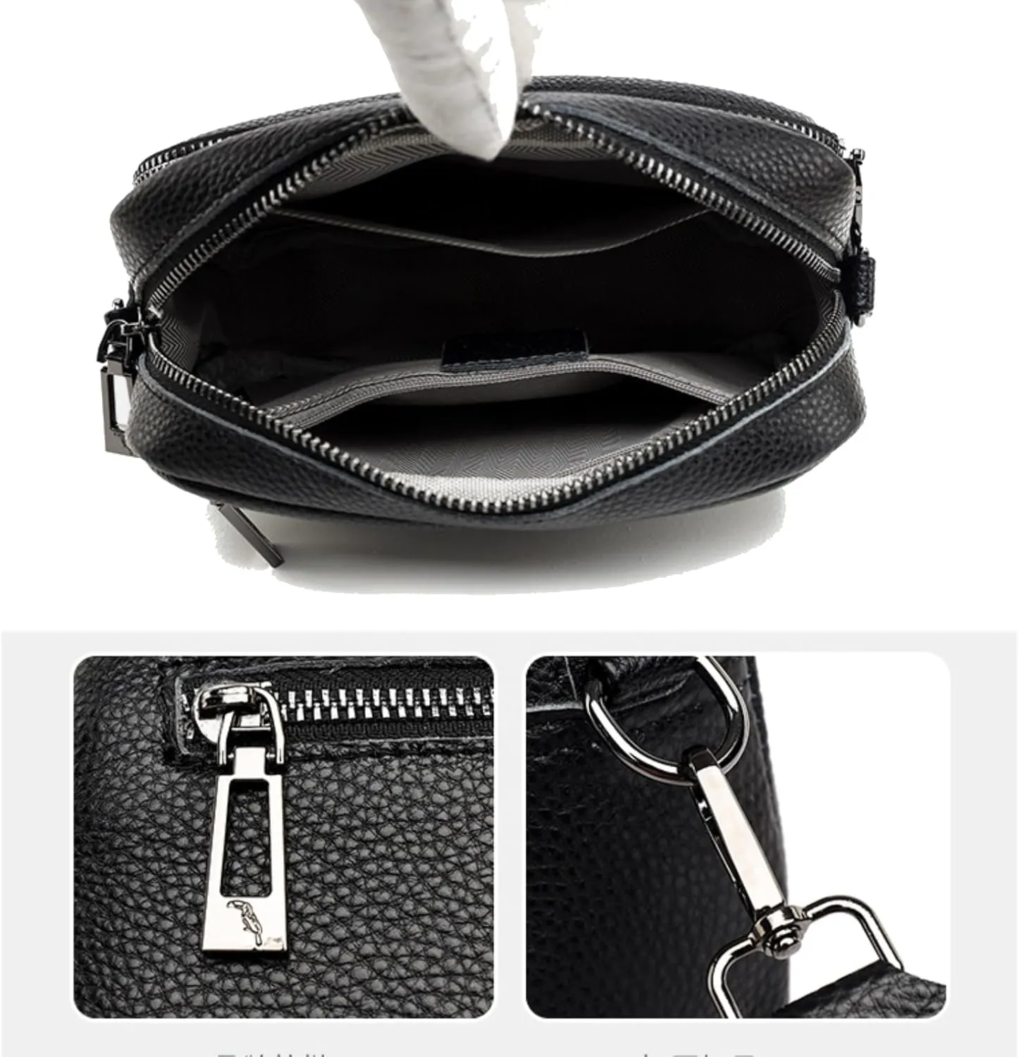Leather Crossbody Bag for Women, Purse Shoulder Bag with Adjustable Strap, Small Shoulder Purse Handbag for Women