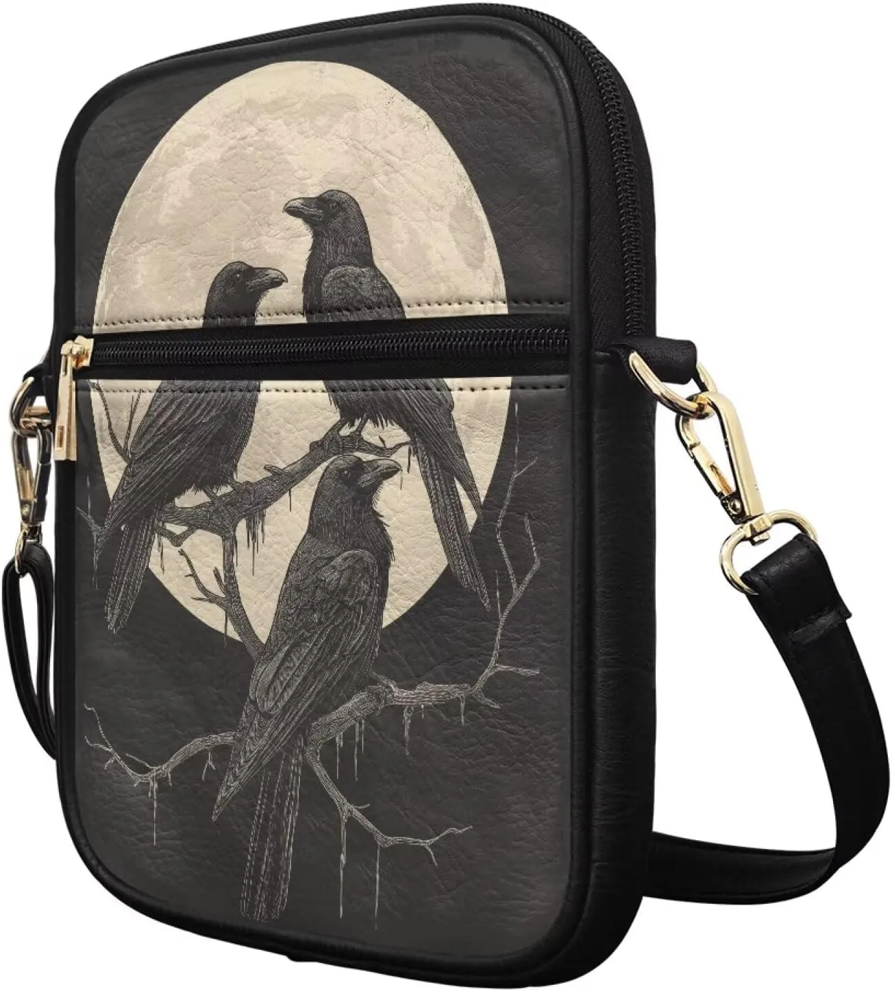Leather Messenger Bag for Men Women Crossbody Shoulder Bags Satchel Casual Sling Daypack Work Business Daily Purse