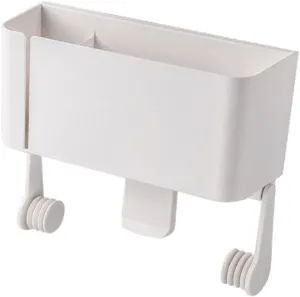 Long-hand Roller Paper Towel Holder Magnet Storage Box Cling Film Rack Garbage Bags Organizer for Kitchen Refrigerator