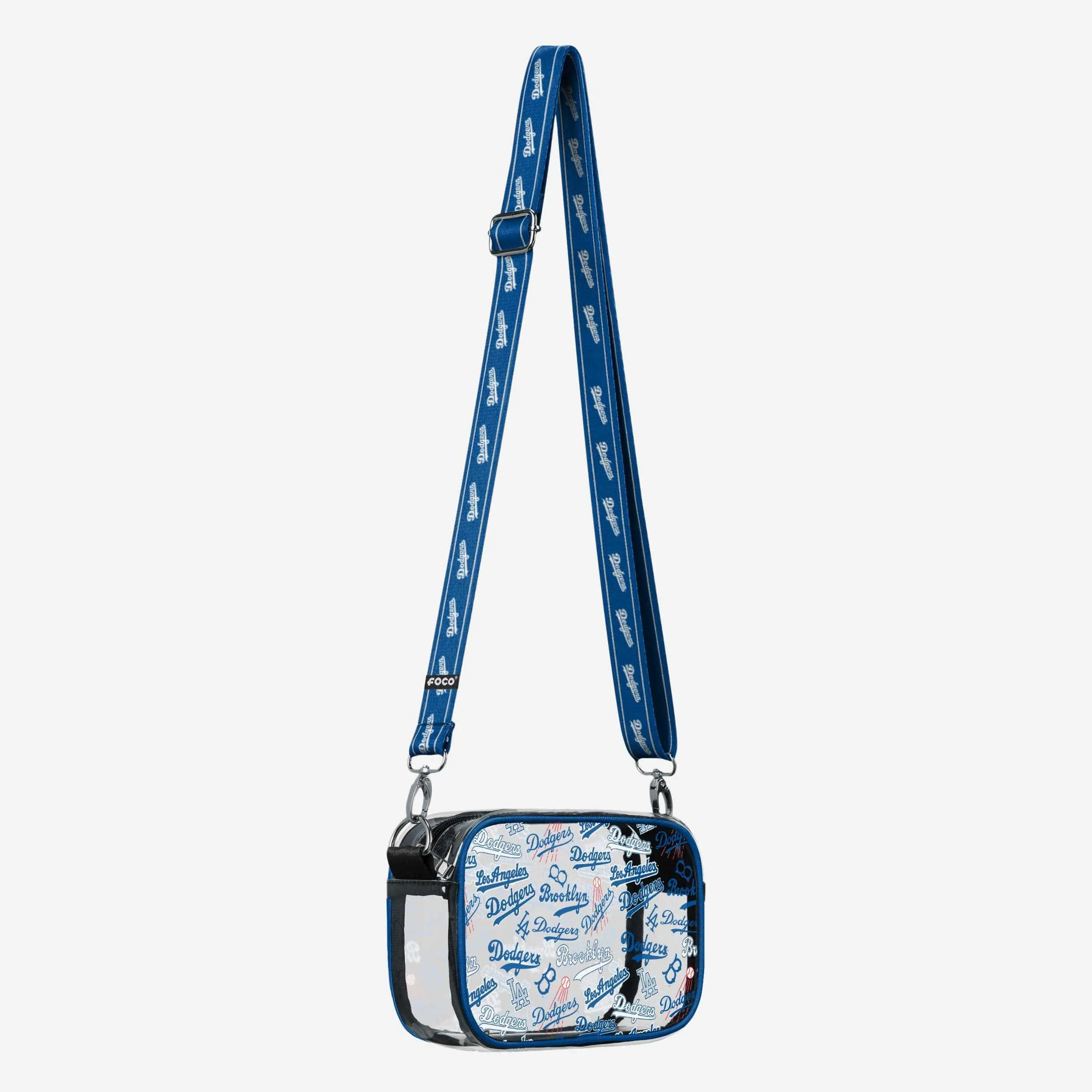 Los Angeles Dodgers Repeat Retro Print Clear Crossbody Bag