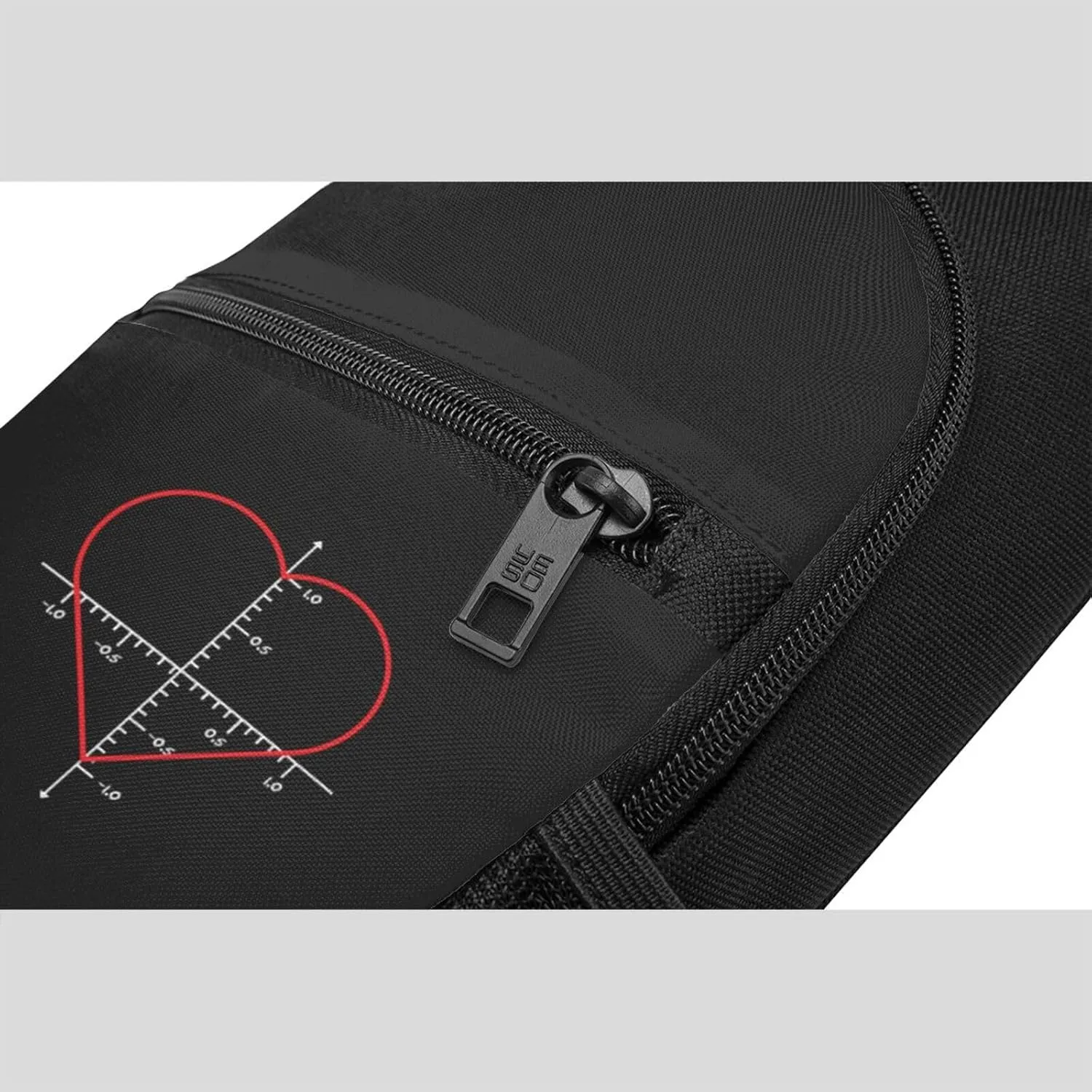 Love Heart Equation Mathematics Unisex Chest Bag Lightweight Crossbody Shoulder Bag Travel Pocket Black