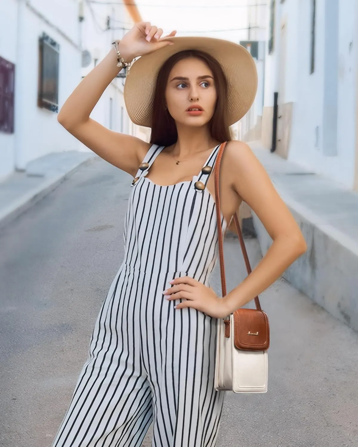 LOVEVOOK Small Crossbody Bags for Women, Leather Phone Bag with Cross Body Strap Mini Purse Wallet with Card Slots