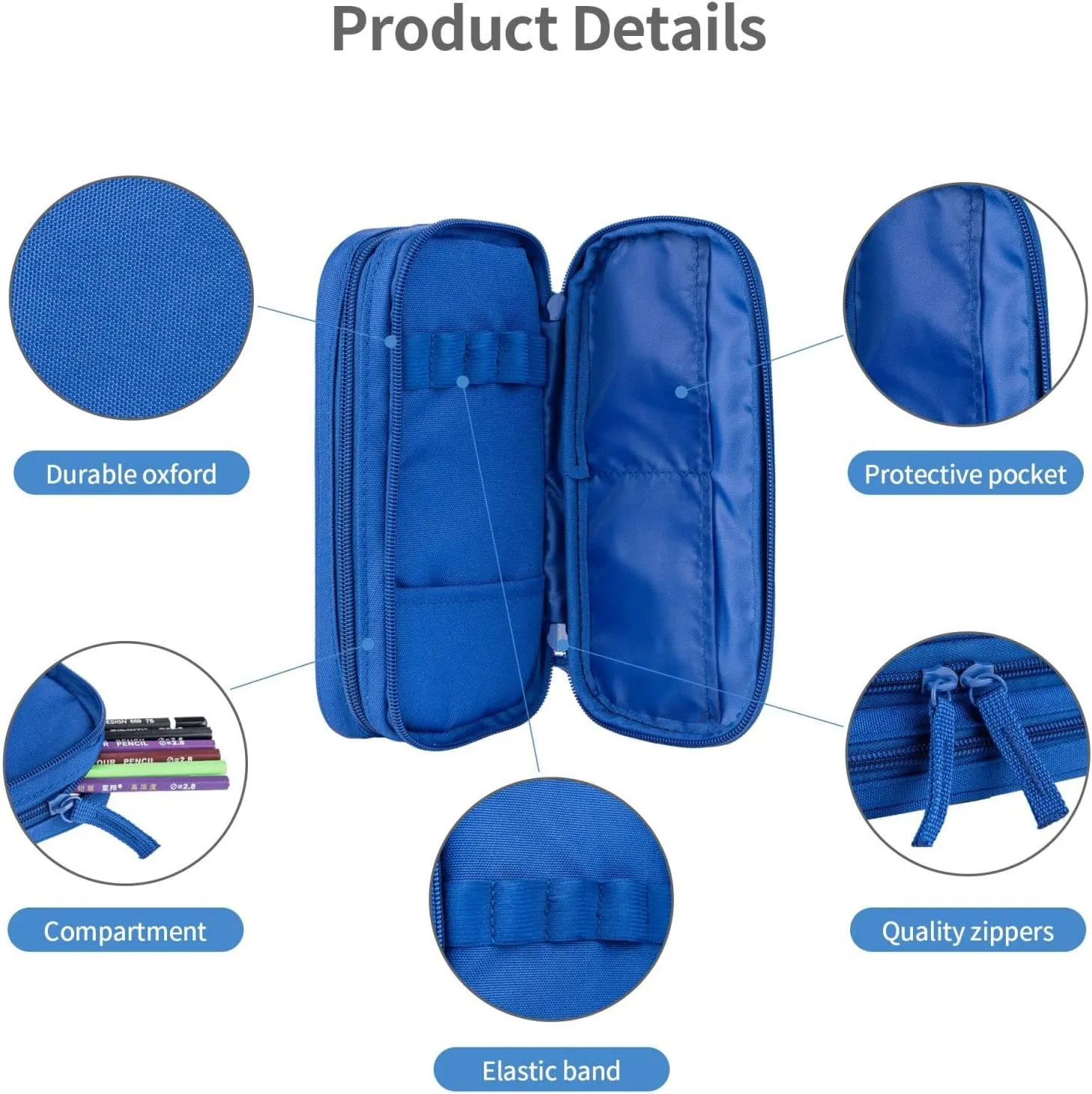 Maine State Flag print Double zip stationery bag for office.Pen Case,Travel bag makeup bag daily storage